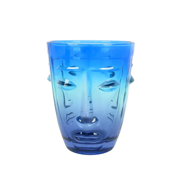 Face Short Tumbler Glass - Set of 2