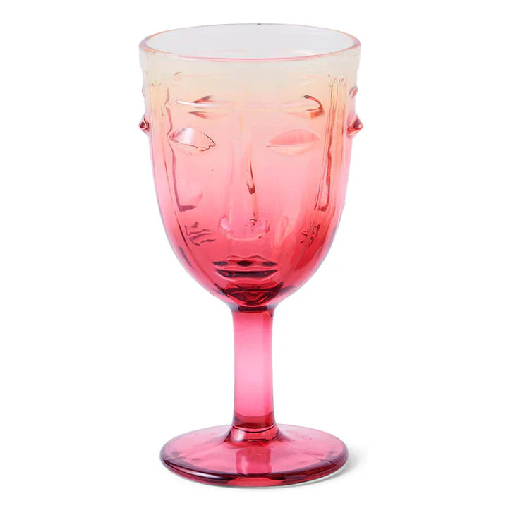 Face Wine Glass - Set of 2