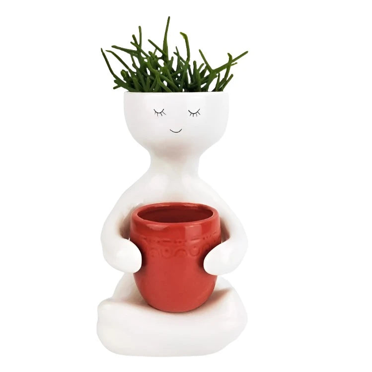 Person Holding a Pot Planter - Medium