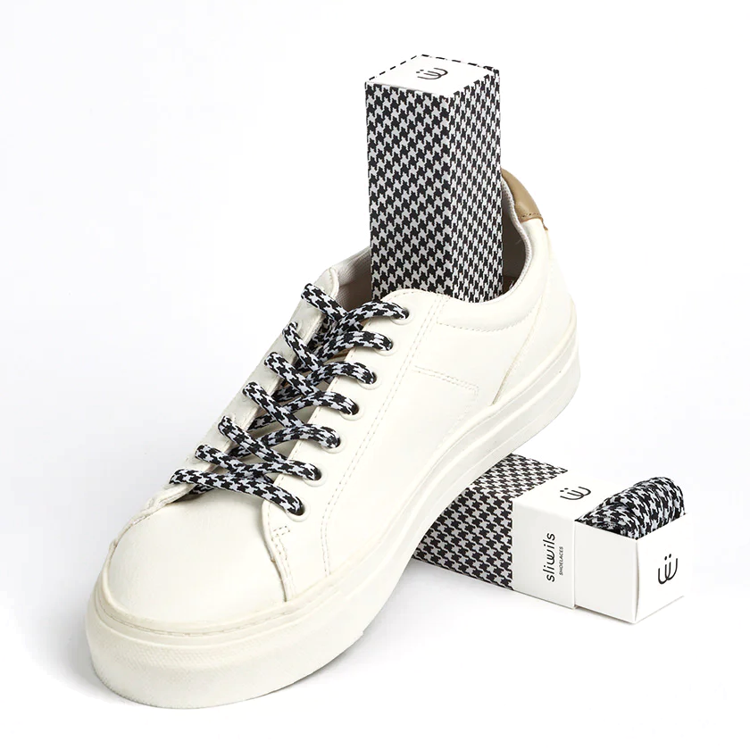 Sliwils Shoelaces - Jazzelquines Black and White