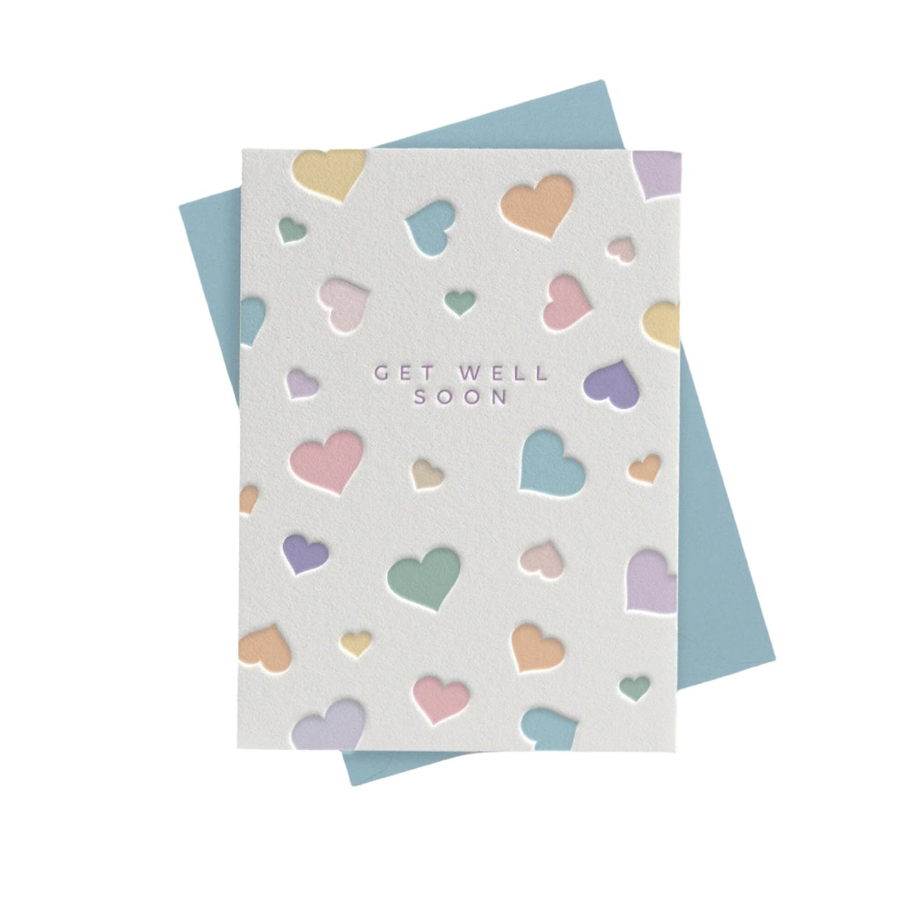 Get Well Soon Hearts Card