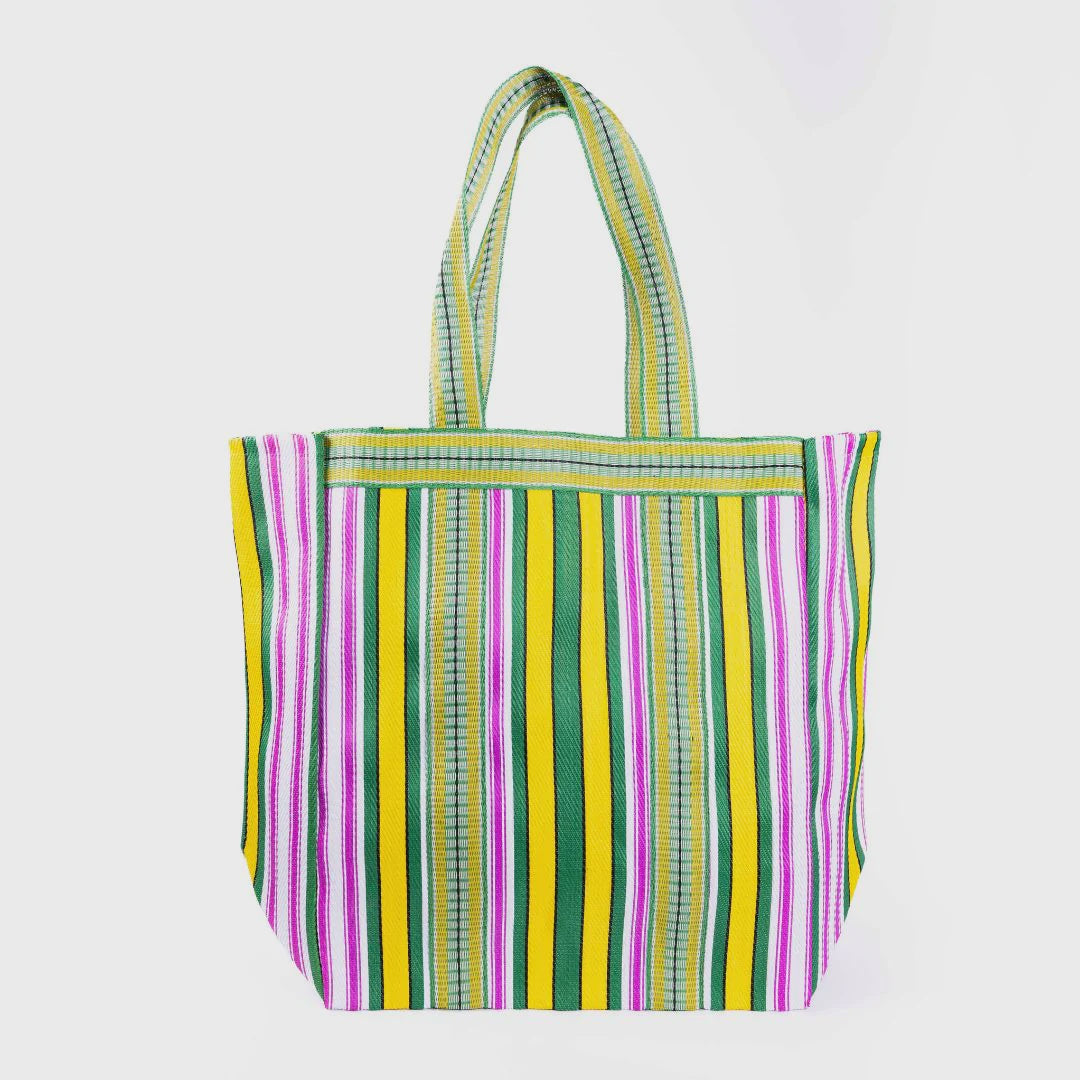 Biarritz Yellow Green Beach Bag