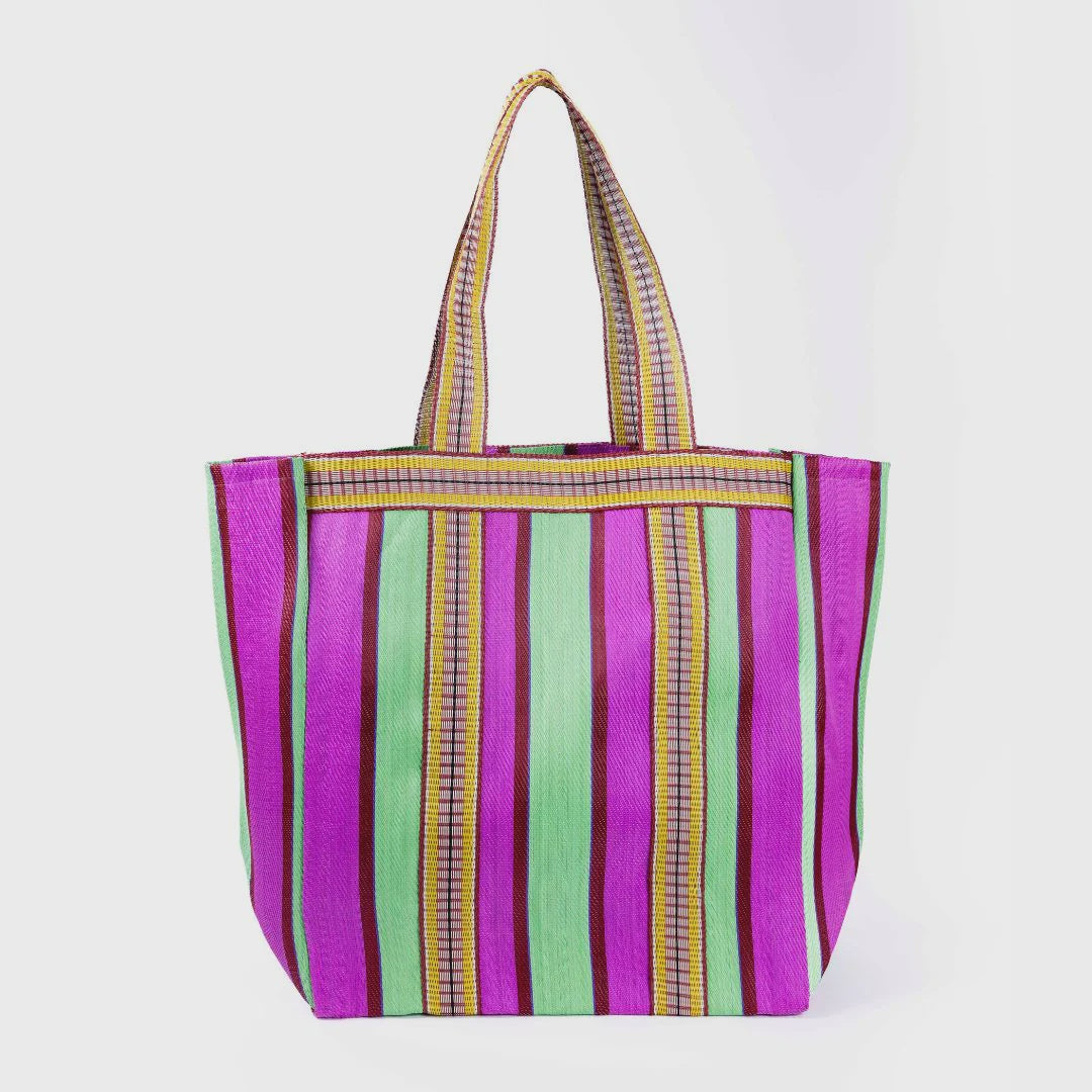 Cannes Purple Raspberry Beach Bag