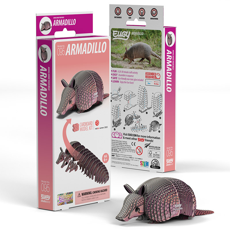 3D Cardboard Model Kit - Armadillo