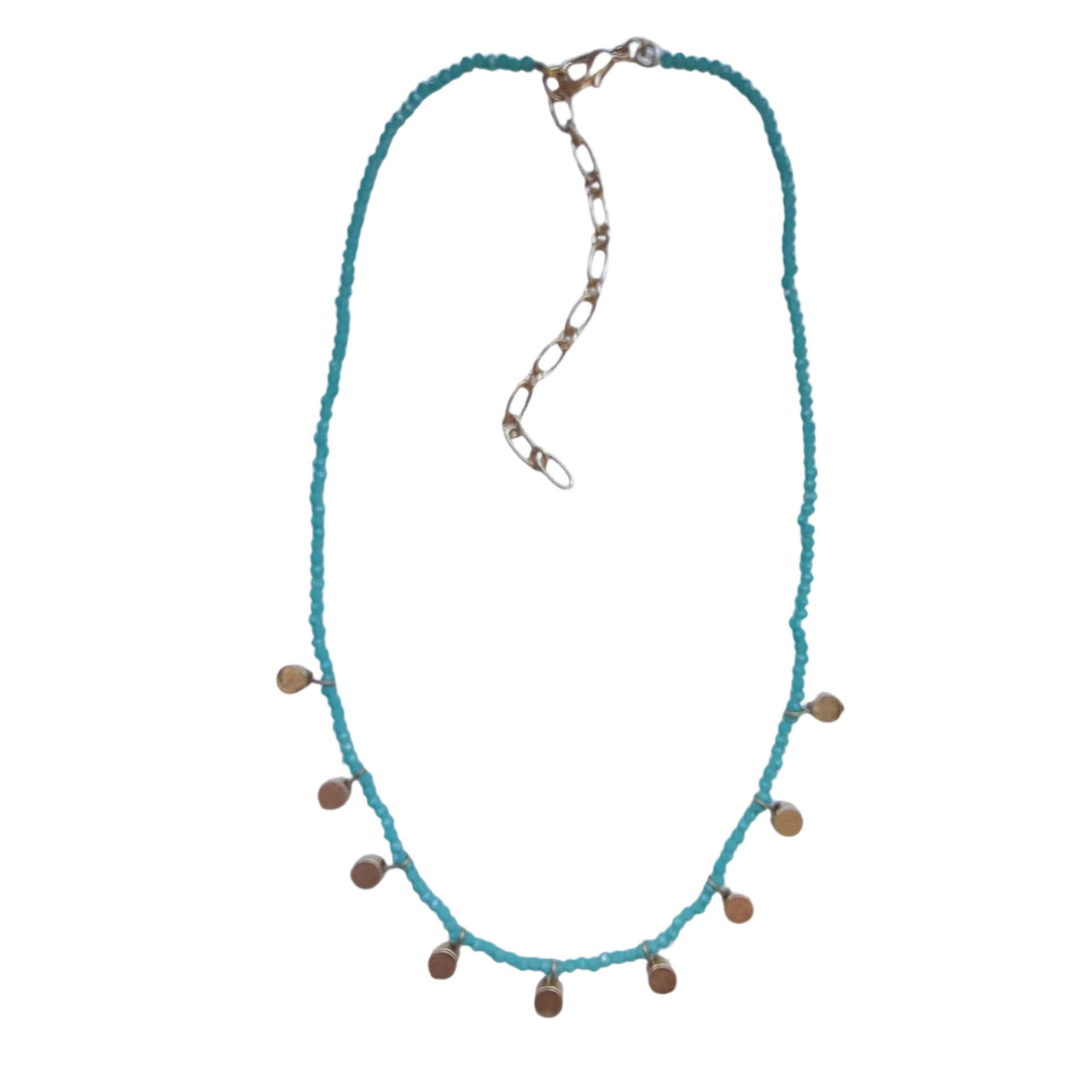 Beaded Necklace - Aqua