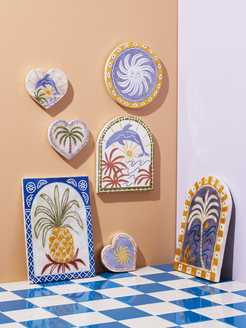 Capiz Shell Soleil Wall Art - Palm Tile