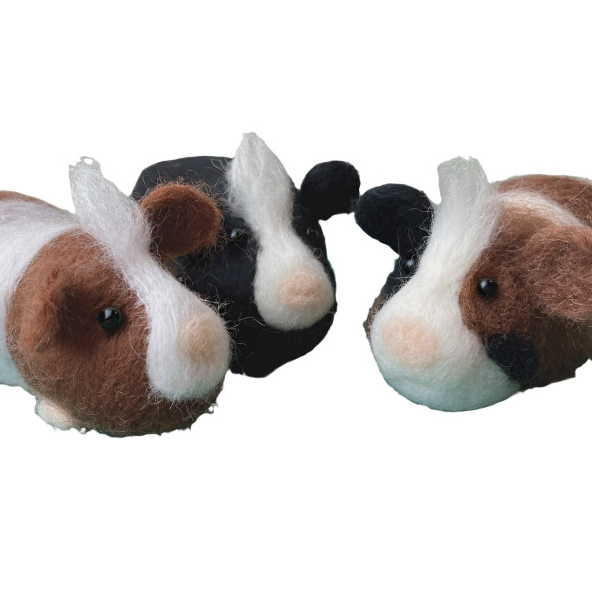 Needle Felting Kit - Guinea Pigs