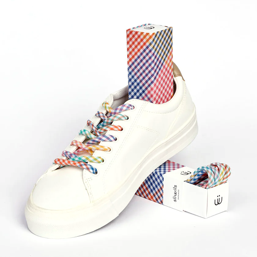 Sliwils Shoelaces - Vichy Holiday Checked