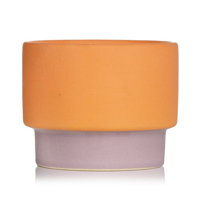 Colour Block Candle 6oz - Orange/Purple (Violet & Vanilla)