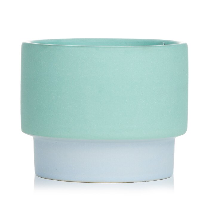 Colour Block Candle 6oz - Green/Blue (Saltwater Suede)