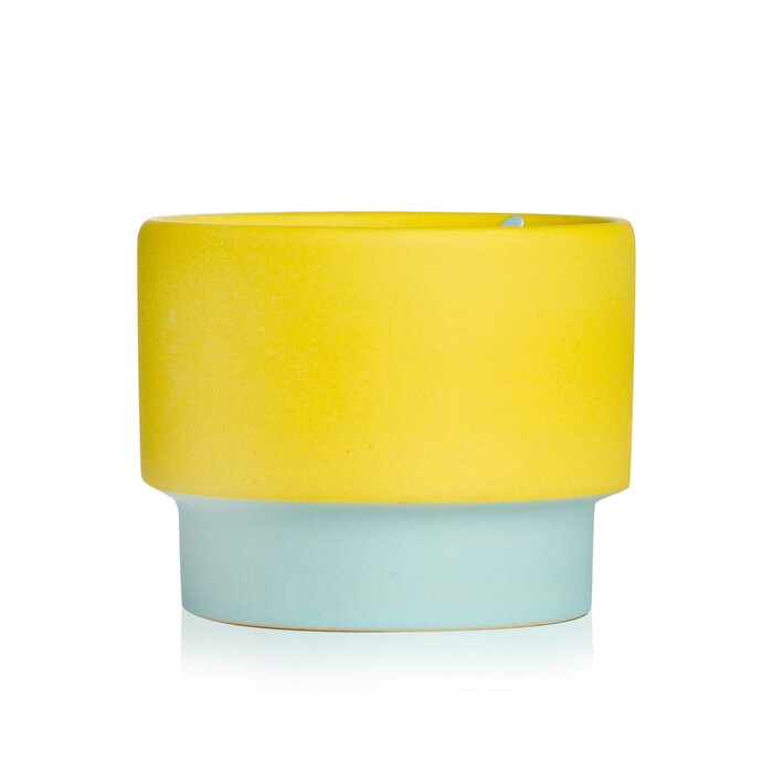 Colour Block Candle 6oz - Mint/Yellow (Minty Verde)