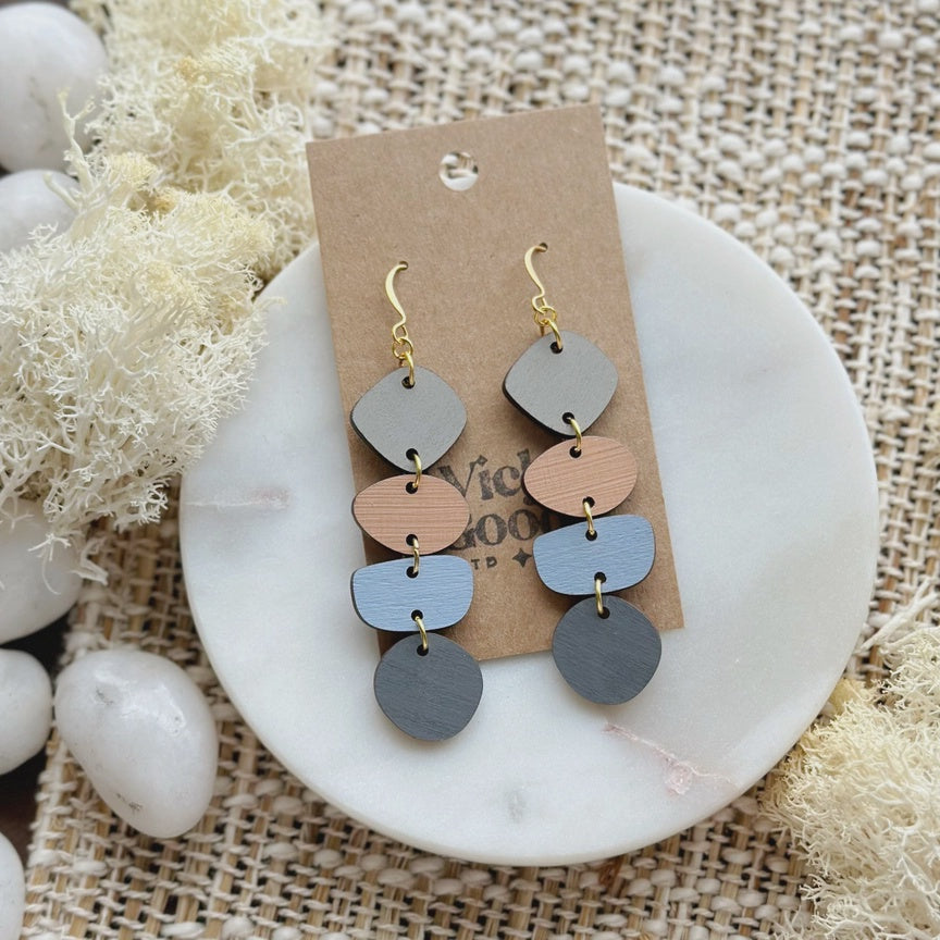 Skipping Stones Drop Earrings