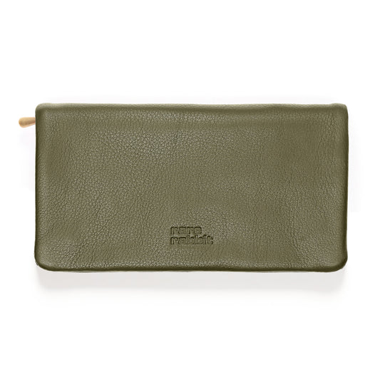 Voyager II Leather Large Wallet - Multi Olive