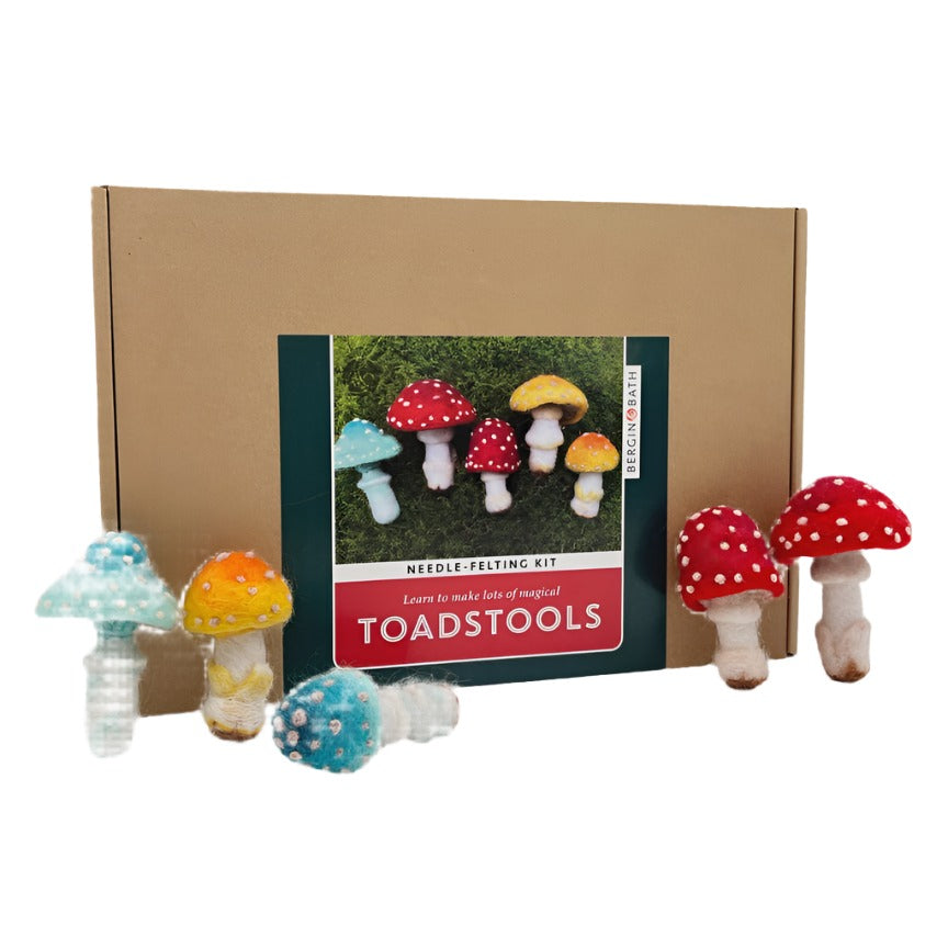 Needle Felting Kit - Toadstools