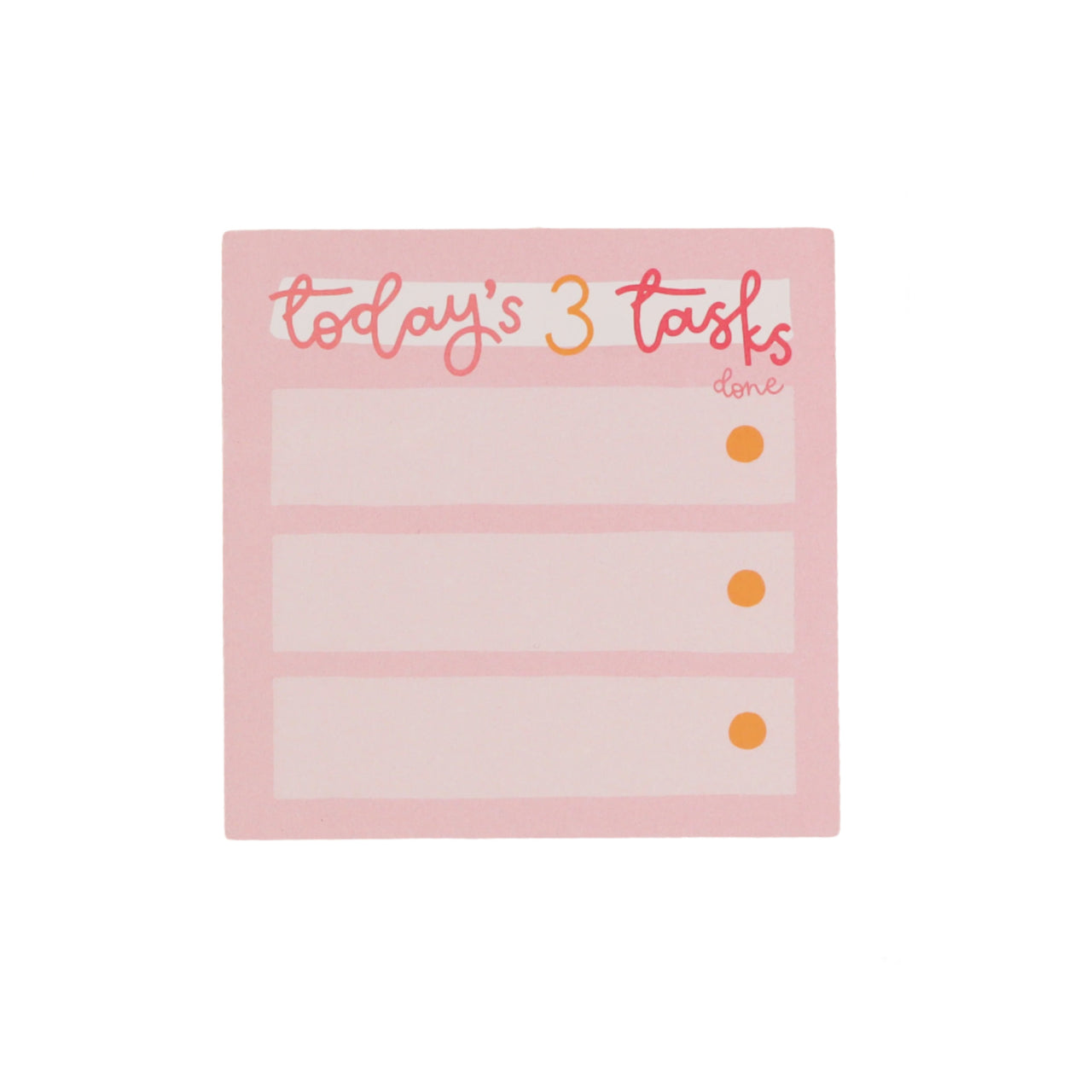 Memo Pad - Today's 3 Tasks