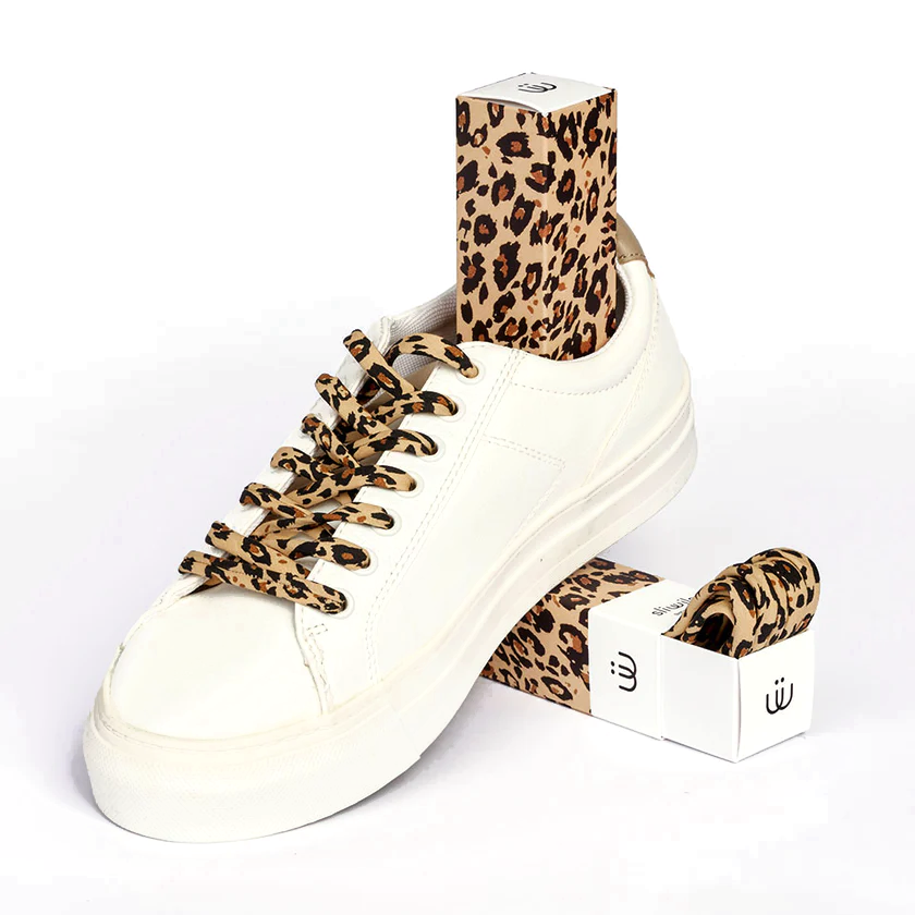 Sliwils Shoelaces - Leopard Print