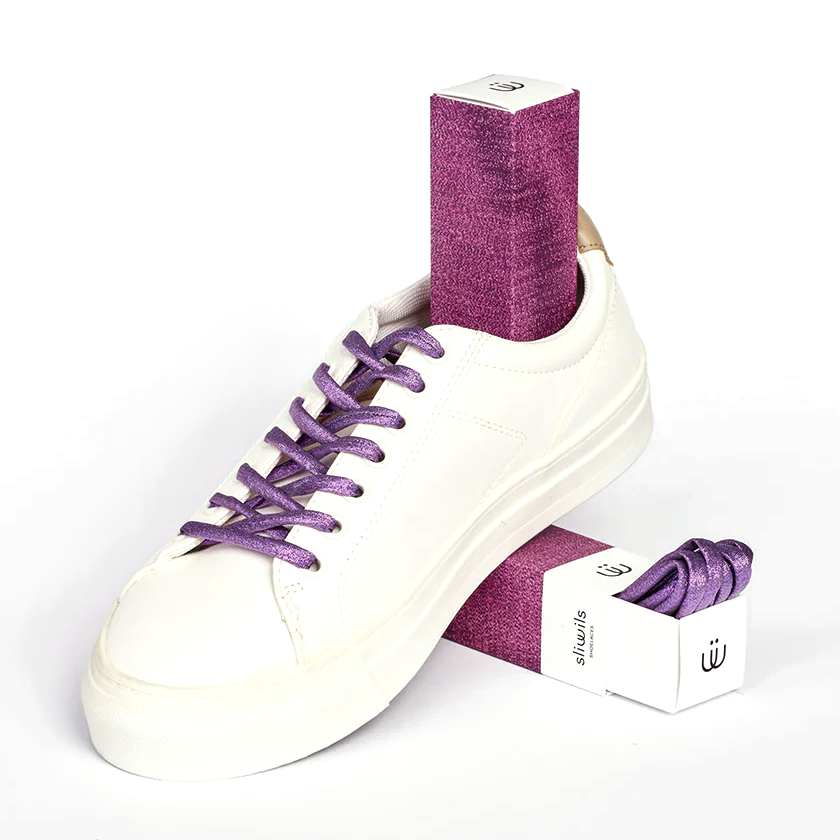 Sliwils Shoelaces - Bright Purple