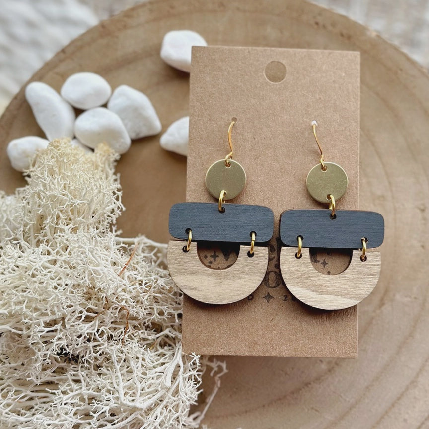 Zuma Drop Earrings - Ash Mix