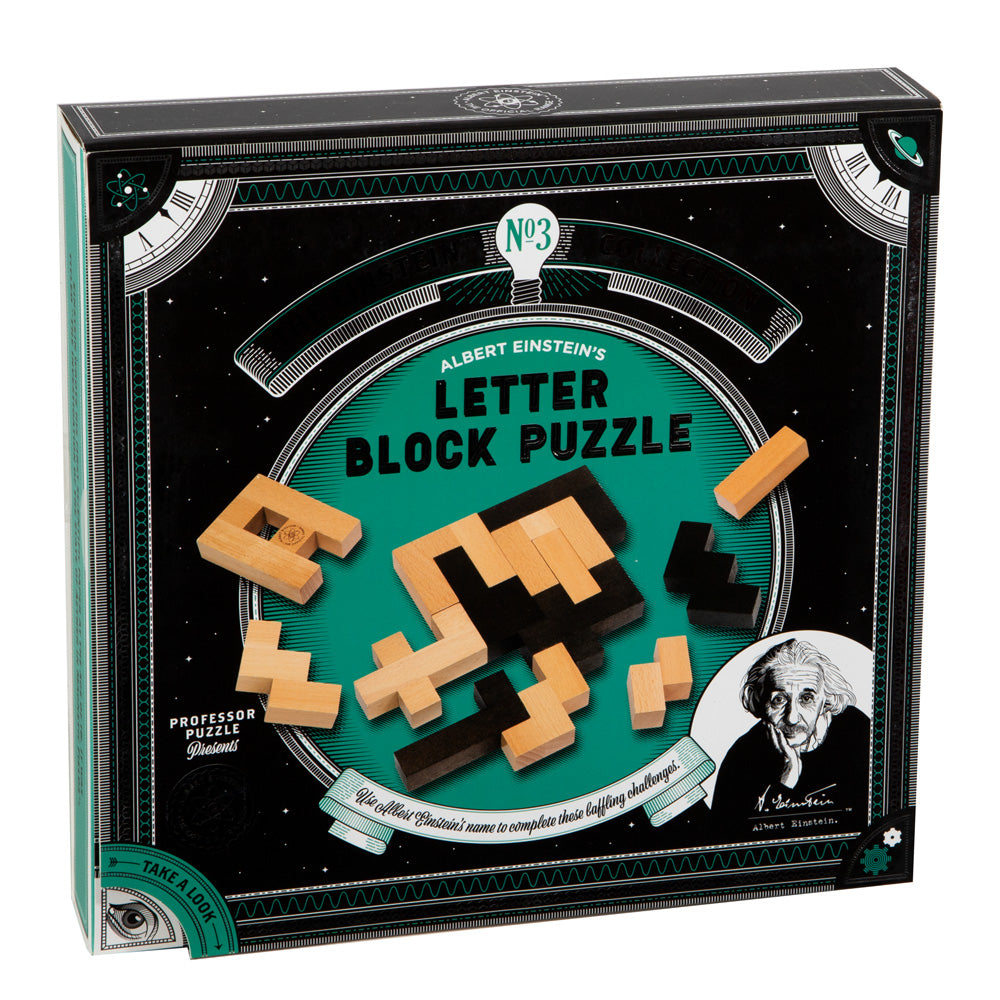 Einstein's Letter Block Puzzle