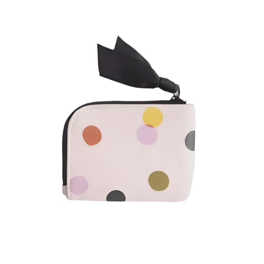 Corner Purse - Pale Pink Dotty