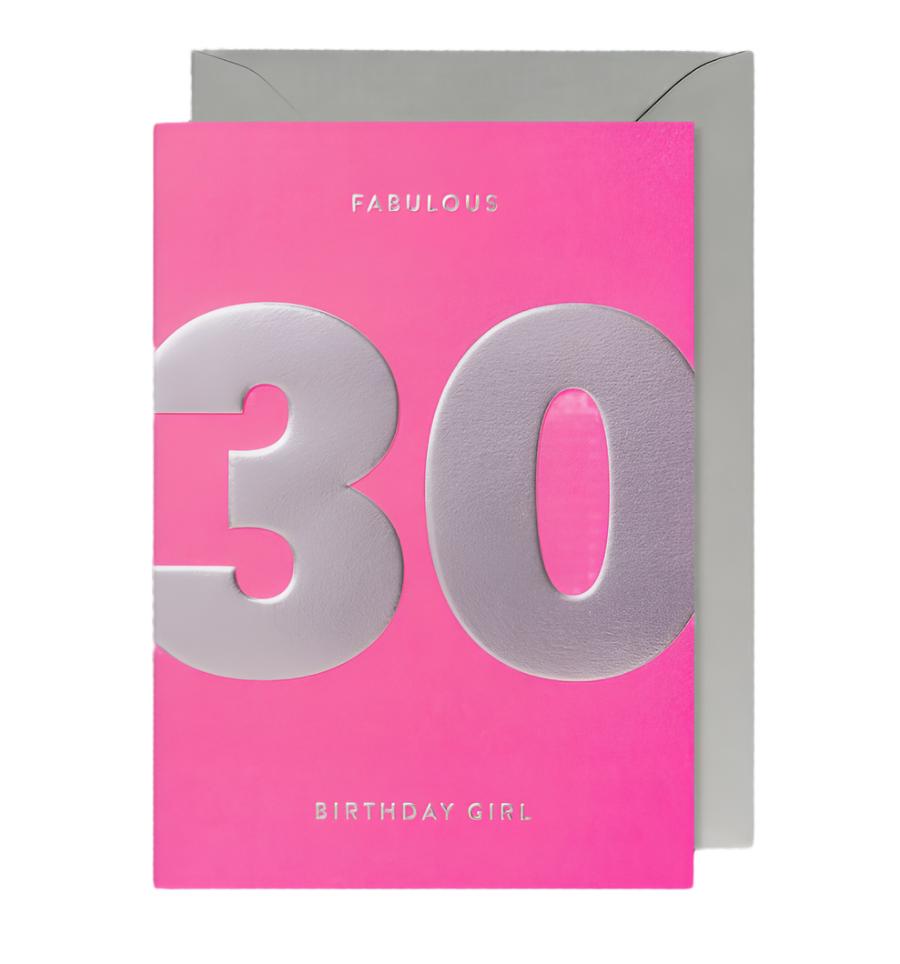 30 Fabulous Birthday Girl Card