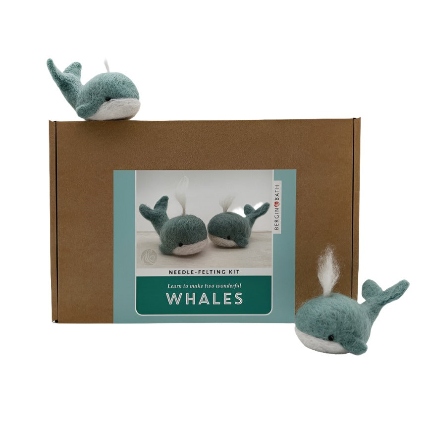 Needle Felting Kit - Whales