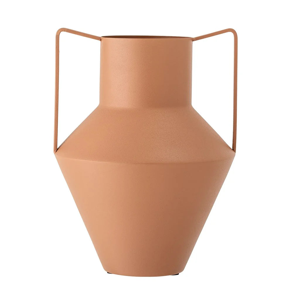 Iola Brown Metal Vase