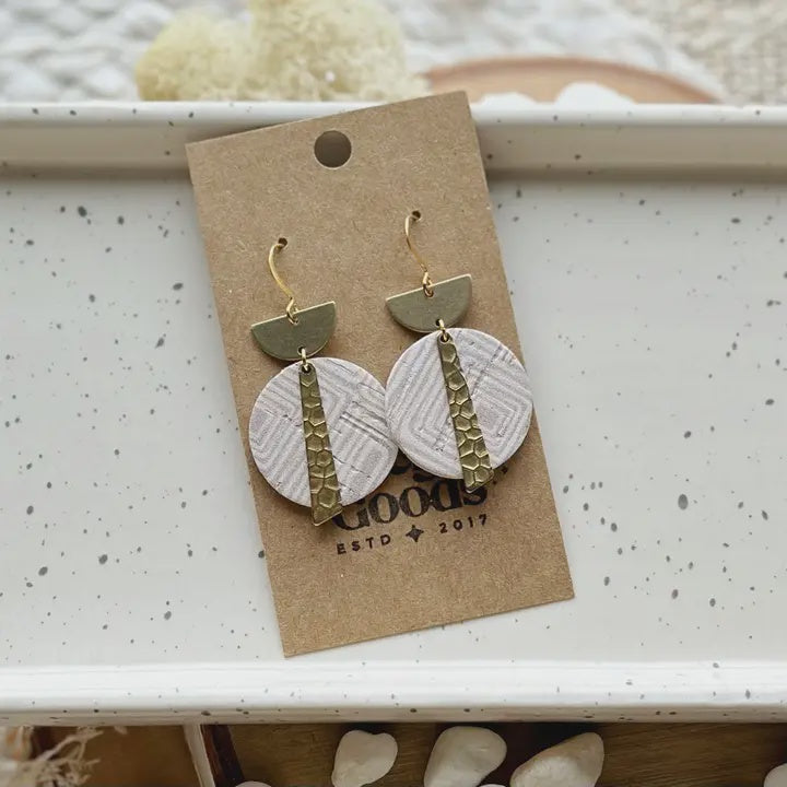 Crest Drop Earrings - Cityscape