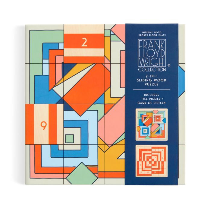 Frank Lloyd Wright 2 in 1 Sliding Wooden Puzzle - Imperial Hotel