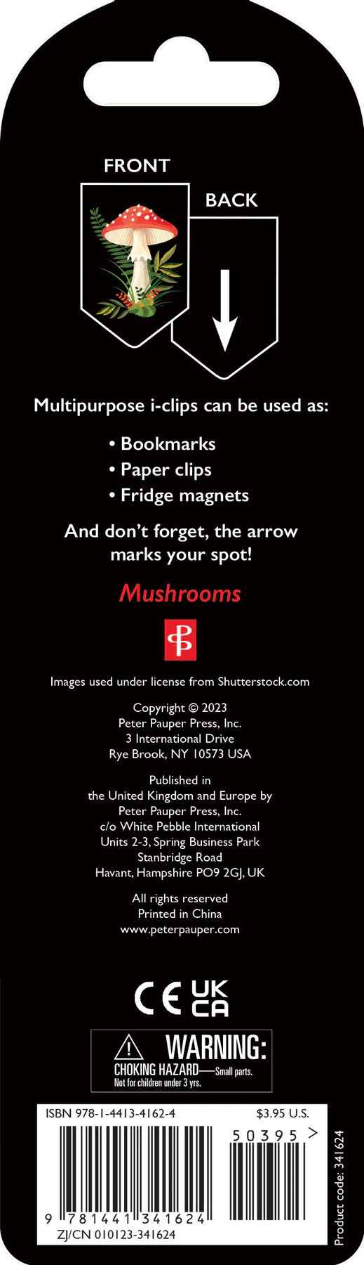 I-Clips Magnetic Page Markers - Mushrooms