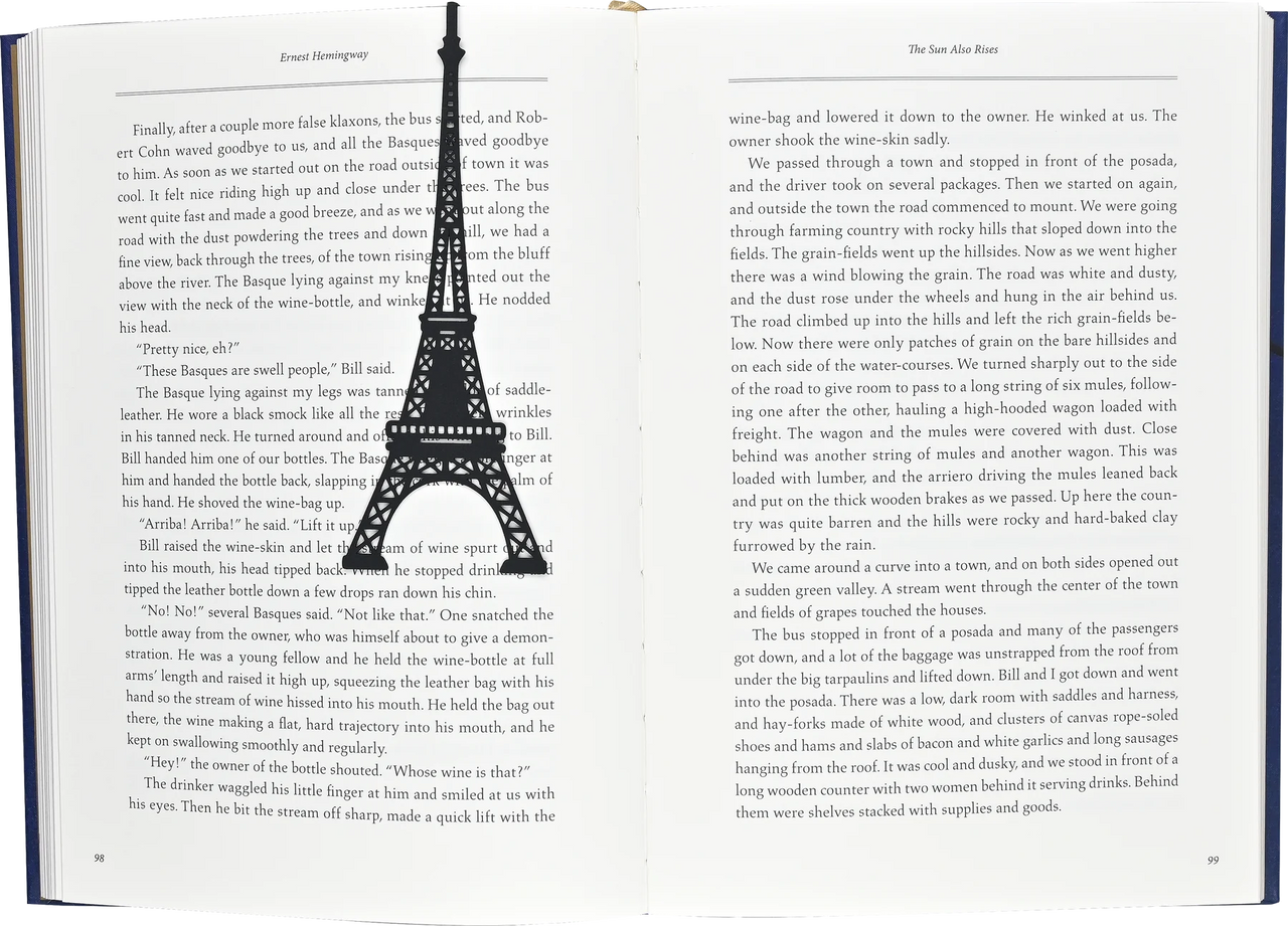 Book Hugger Metal Bookmark - Eiffel Tower