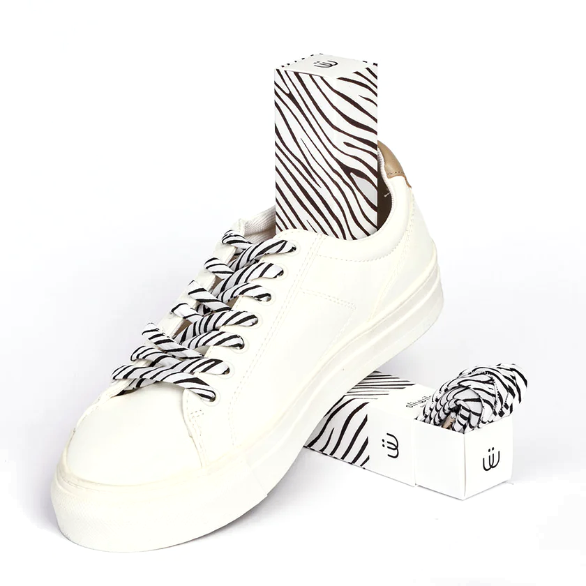 Sliwils Shoelaces - Zebra Print