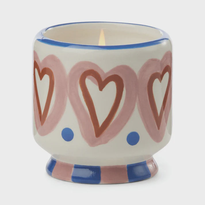 A Dopo Candle - Hearts (Rosewood & Vanilla)