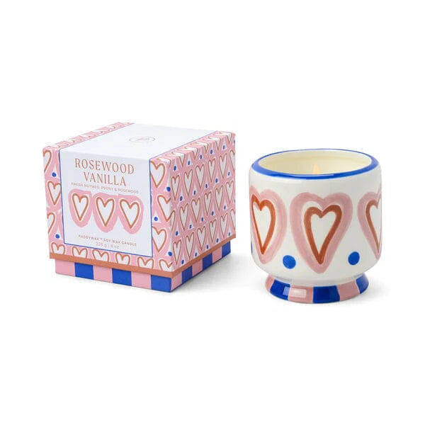 A Dopo Candle - Hearts (Rosewood & Vanilla)