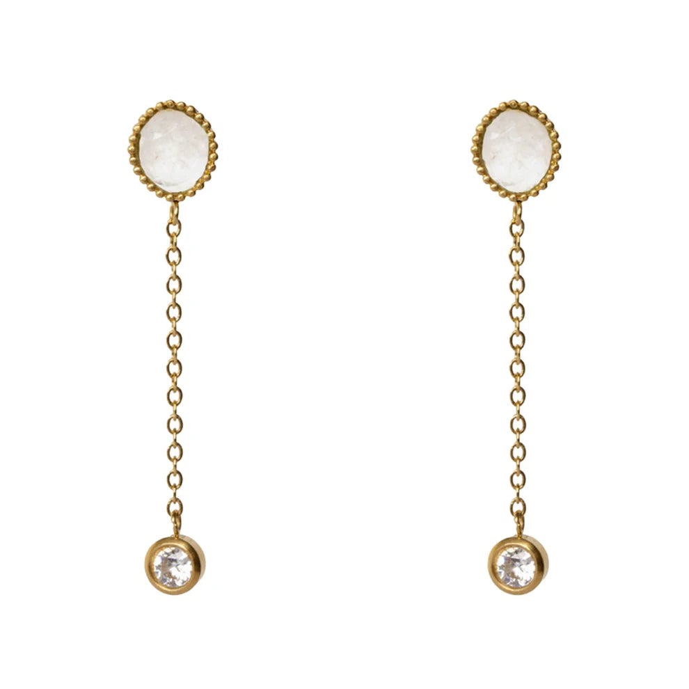 Earrings Clio - Moonstone