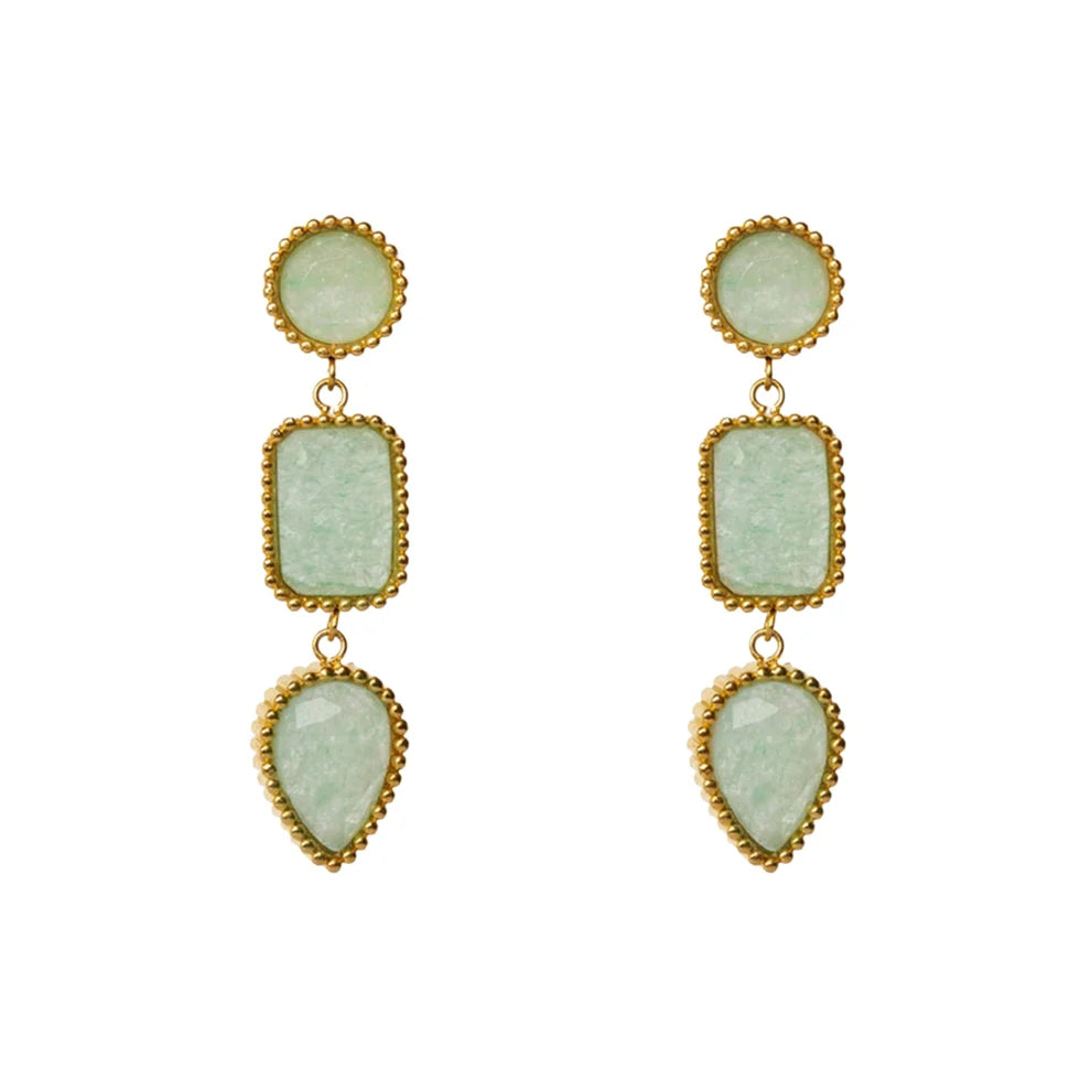 Earrings Persephone - Aventurine