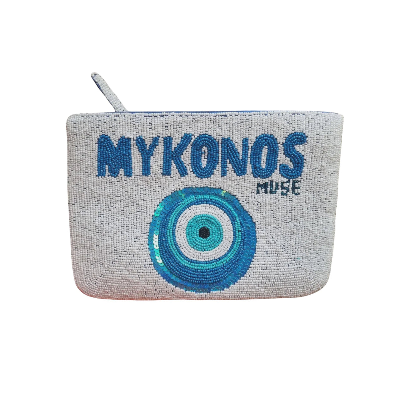 Mykonos Beaded Clutch Bag