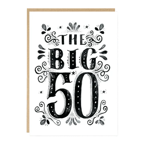 The Big 50 Card - Fifty