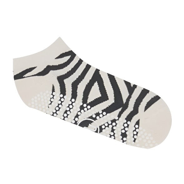 Classic Low Rise Grip Socks - Monochrome Swirl