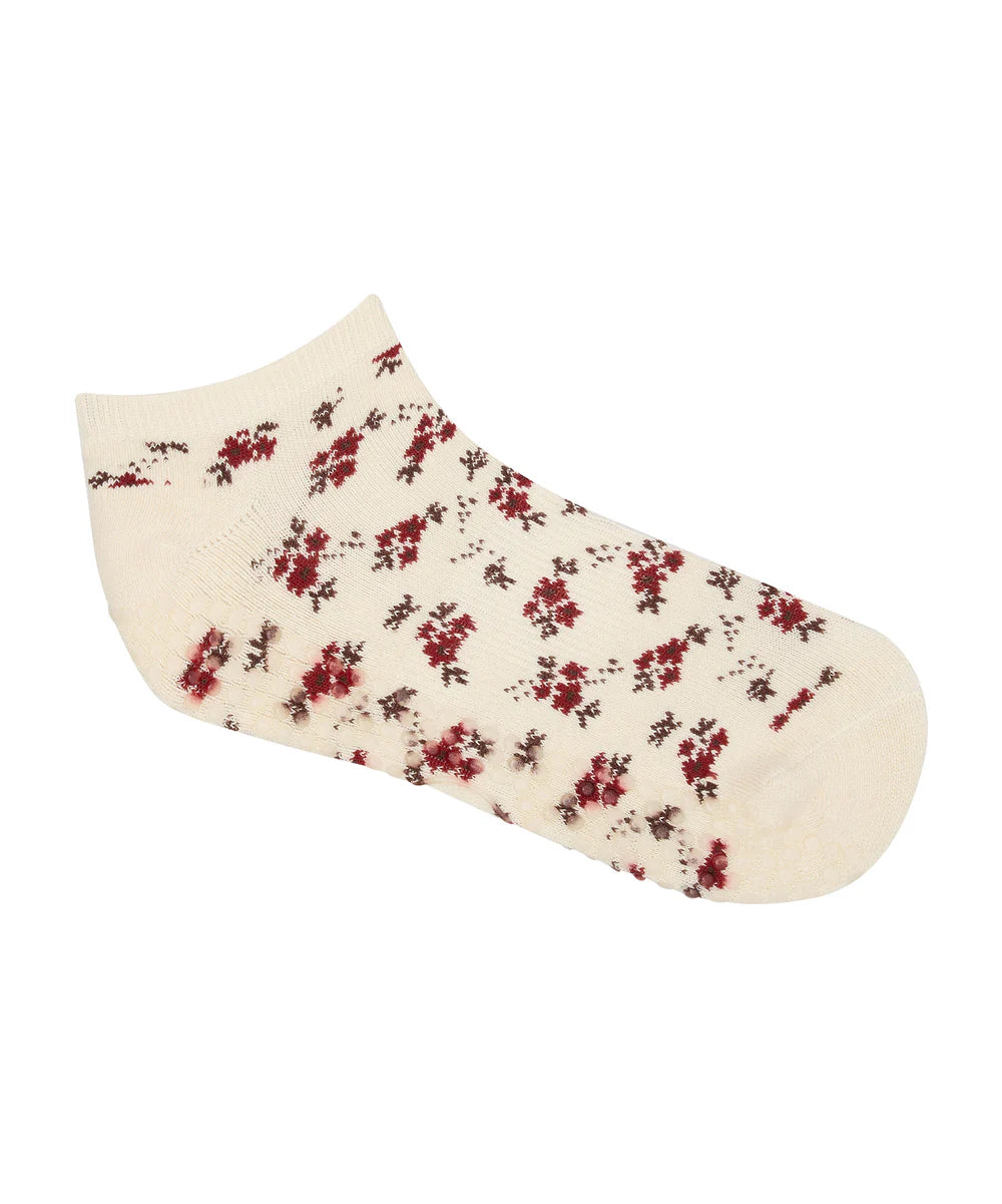 Classic Low Rise Grip Socks - Ditsy Floral