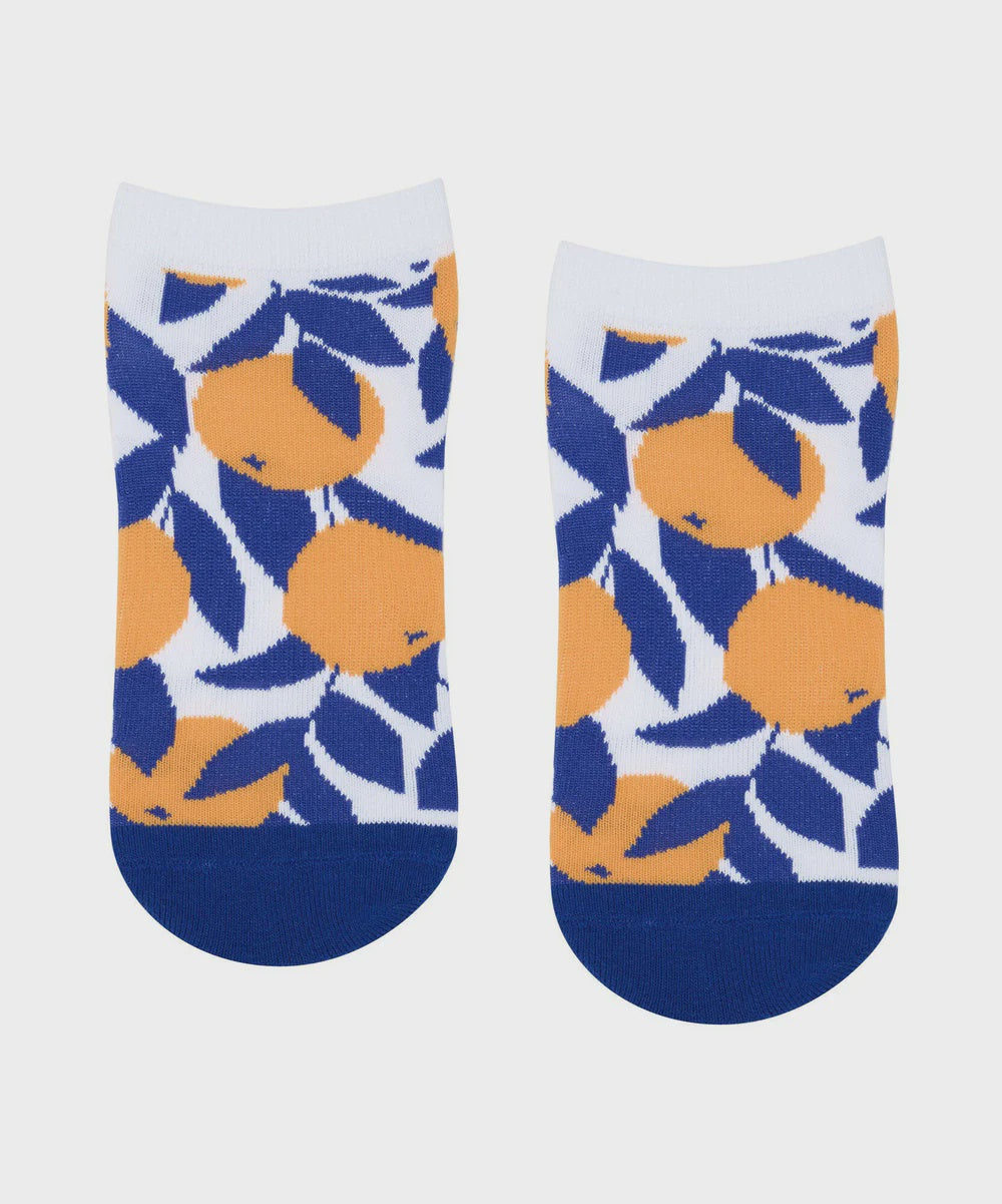 Classic Low Rise Grip Socks - Sicilian Citrus