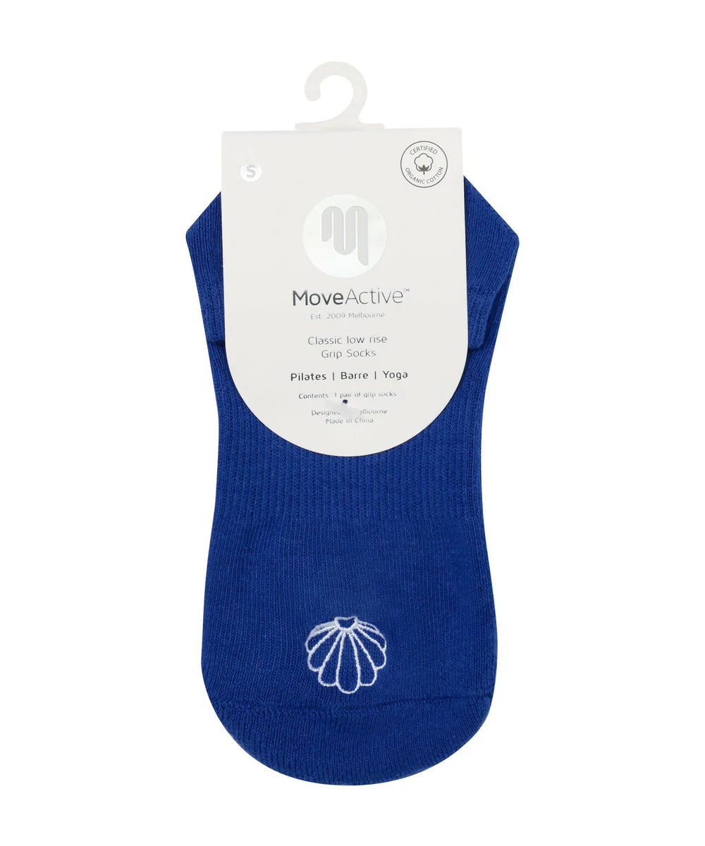 Classic Low Rise Grip Socks - Amalfi Shell