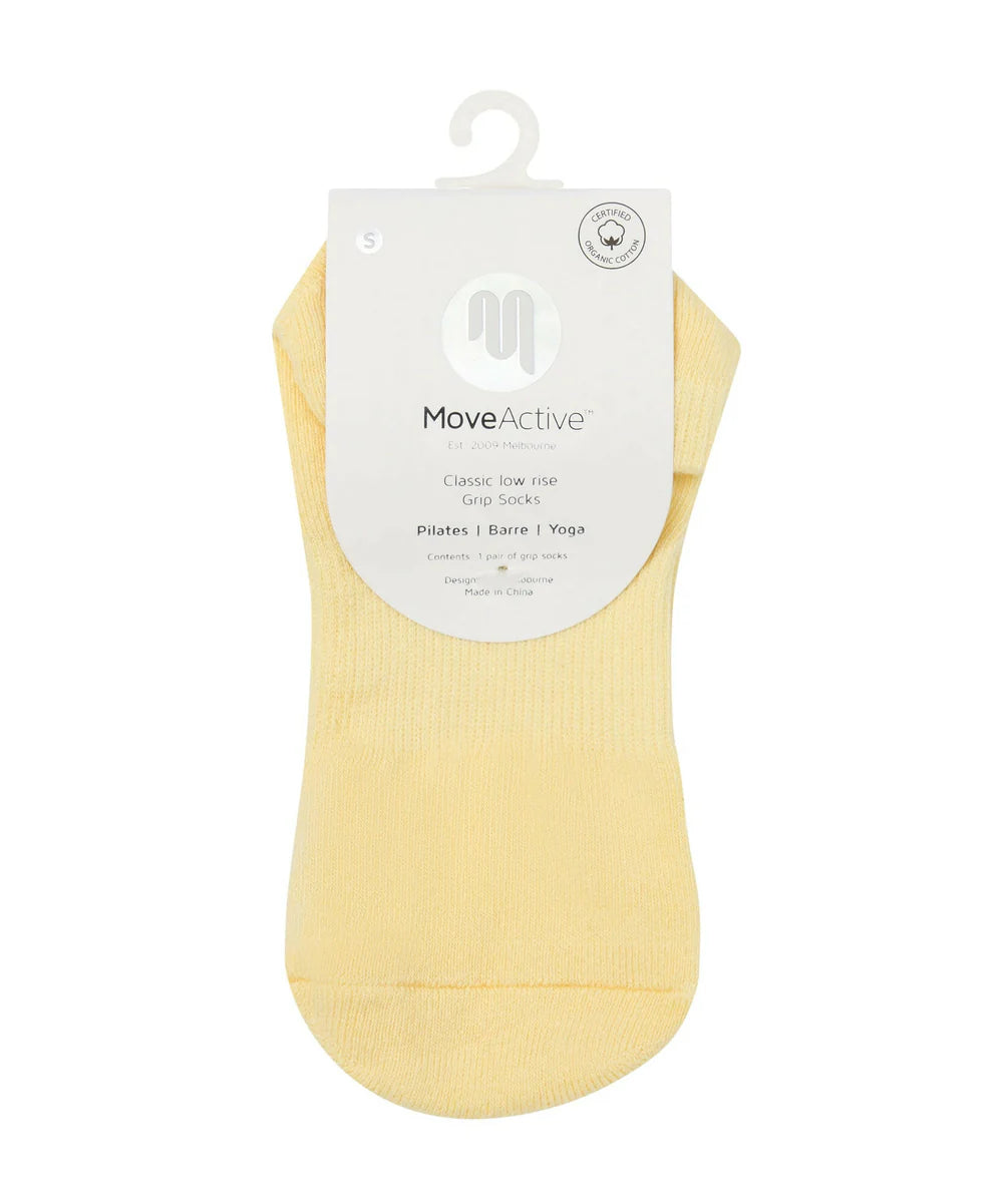 Classic Low Rise Grip Socks - Limoncello