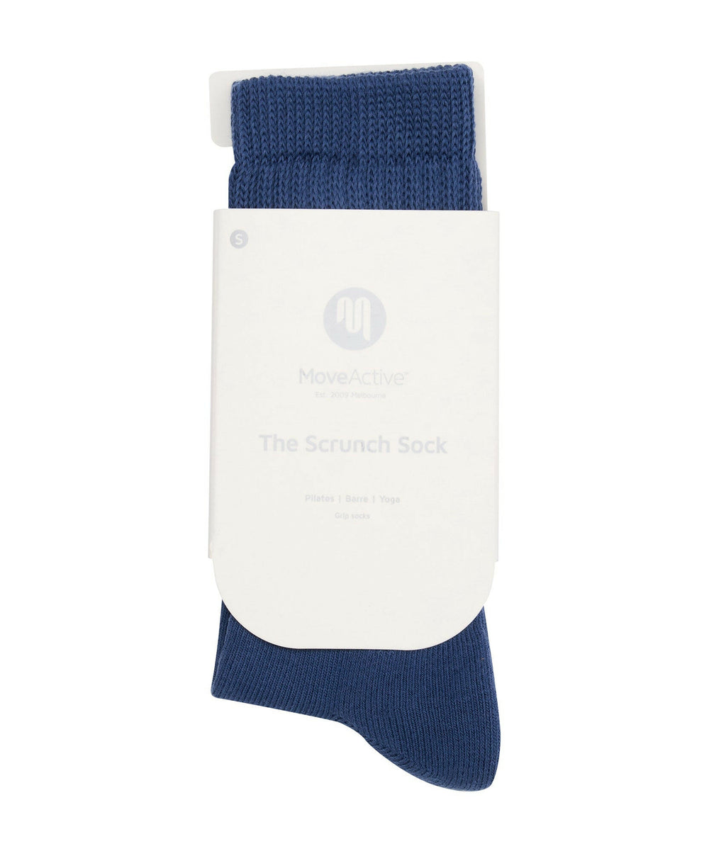 Scrunch Non Slip Grip Socks - Denim