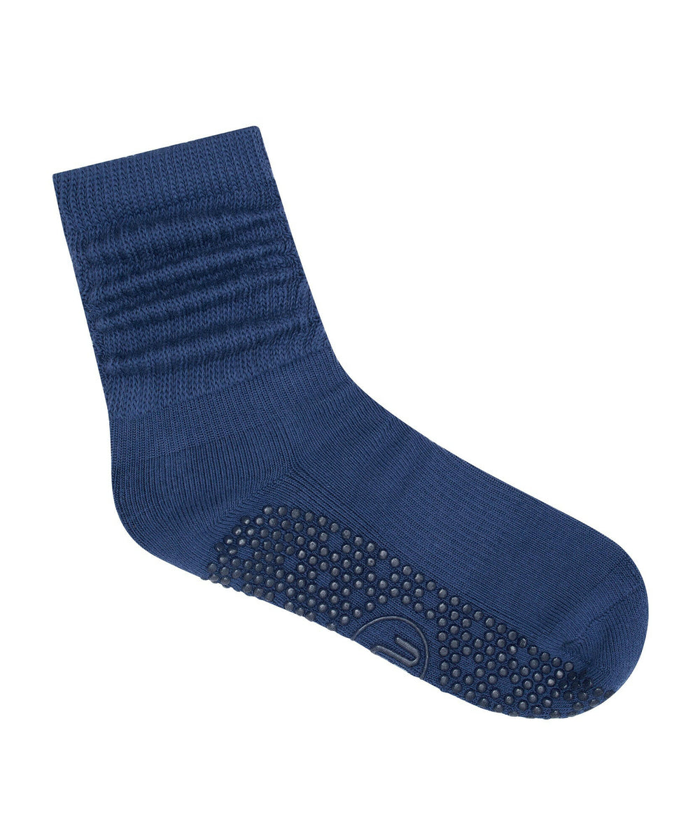 Scrunch Non Slip Grip Socks - Denim