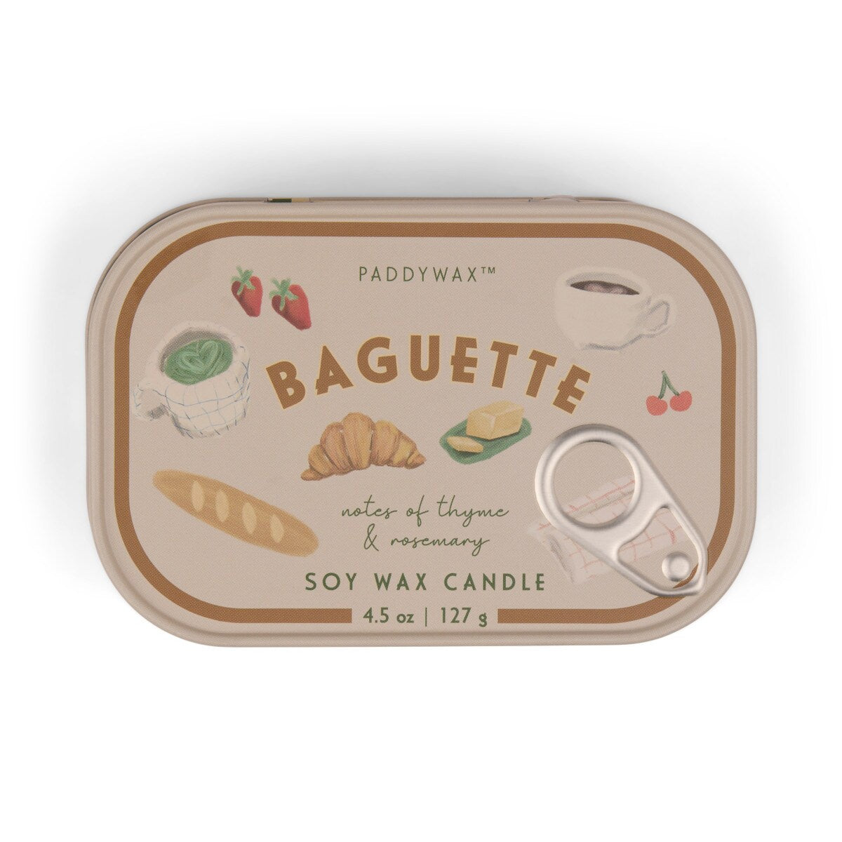 Bistro Tin Candle 4.5oz - French Baguette (Rosemary Thyme)