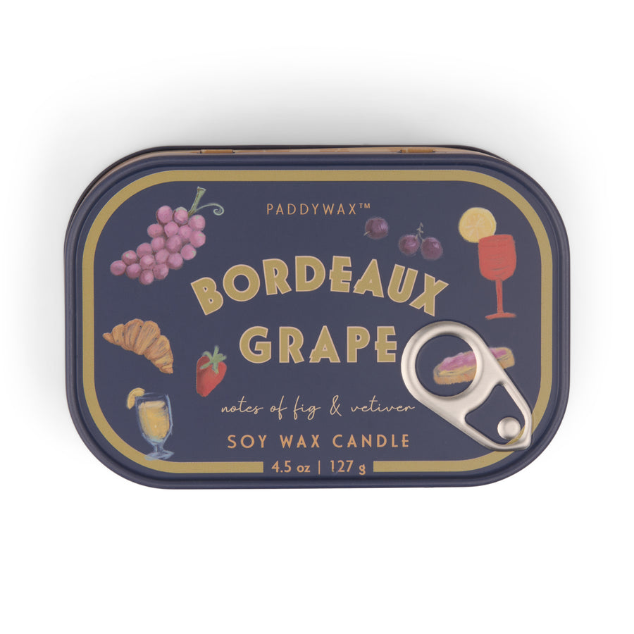 Bistro Tin Candle 4.5oz - Grapes (Bordeaux Grape)