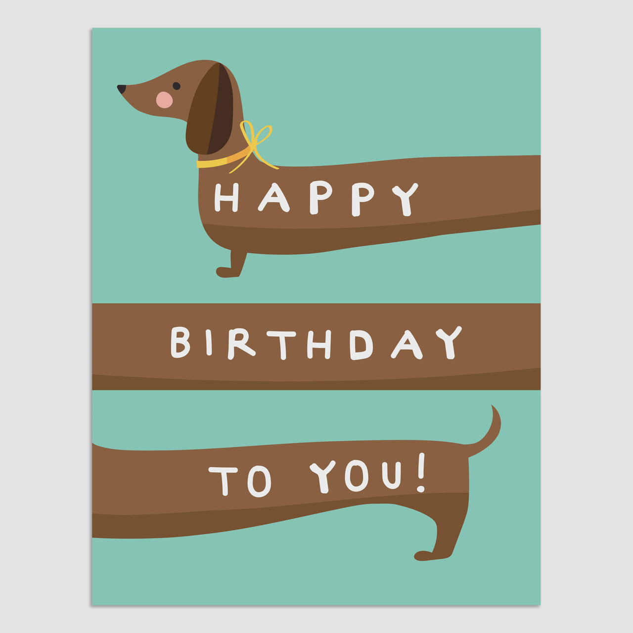 Birthday Sausage Dog Card