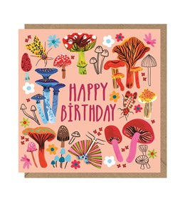 Happy Birthday Fungi Card