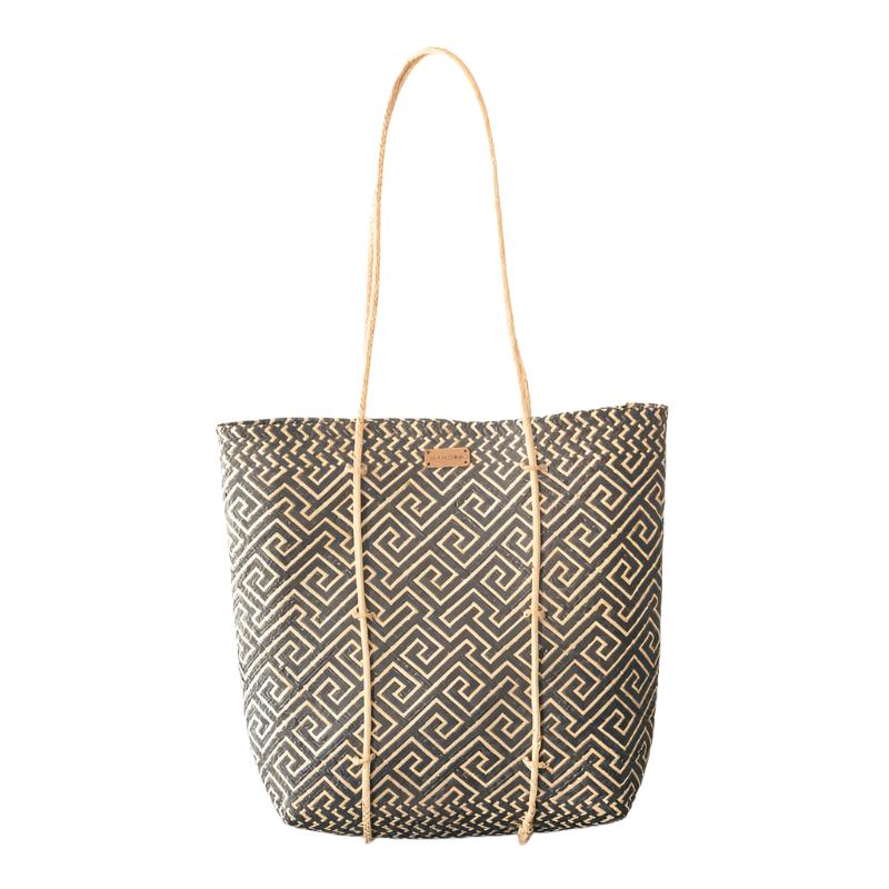 Handwoven Rattan Shoulder Bag - Elle